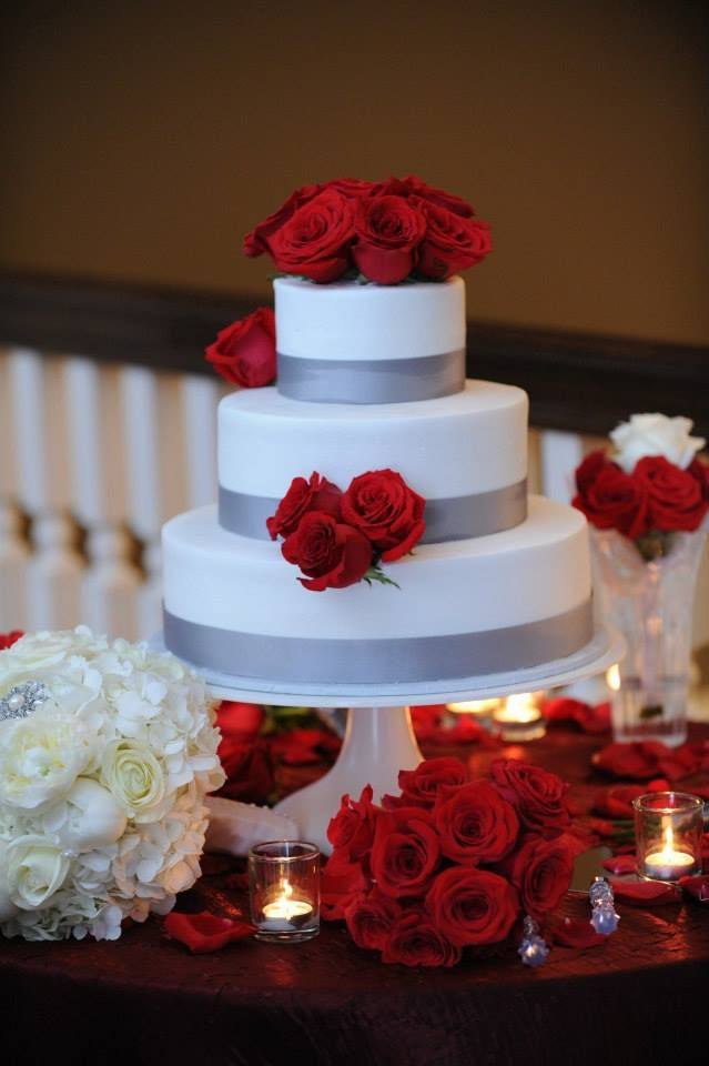 Red And Silver Wedding Cakes
 Best 25 Silver weddings ideas on Pinterest