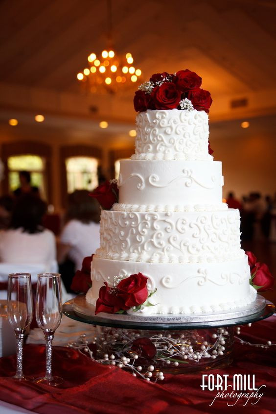 Red And White Wedding Cakes Pictures
 Wedding Ideas by Colour Red Wedding Cakes