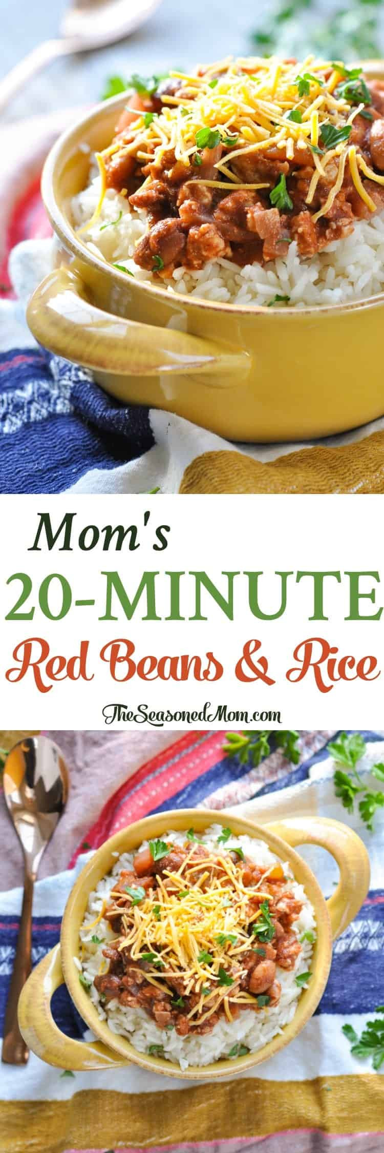 Red Beans And Rice Healthy
 Mom s 20 Minute Red Beans and Rice The Seasoned Mom