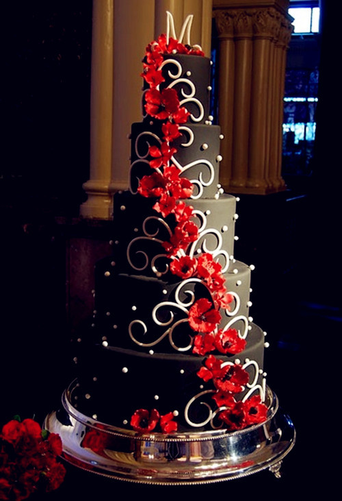 Red Black And White Wedding Cake
 Red Wedding Theme August 2013