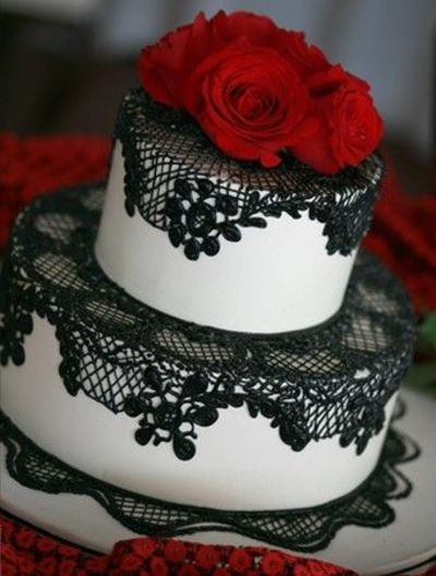 Red Black And White Wedding Cakes
 Amazing Red Black And White Wedding Cakes [27 Pic