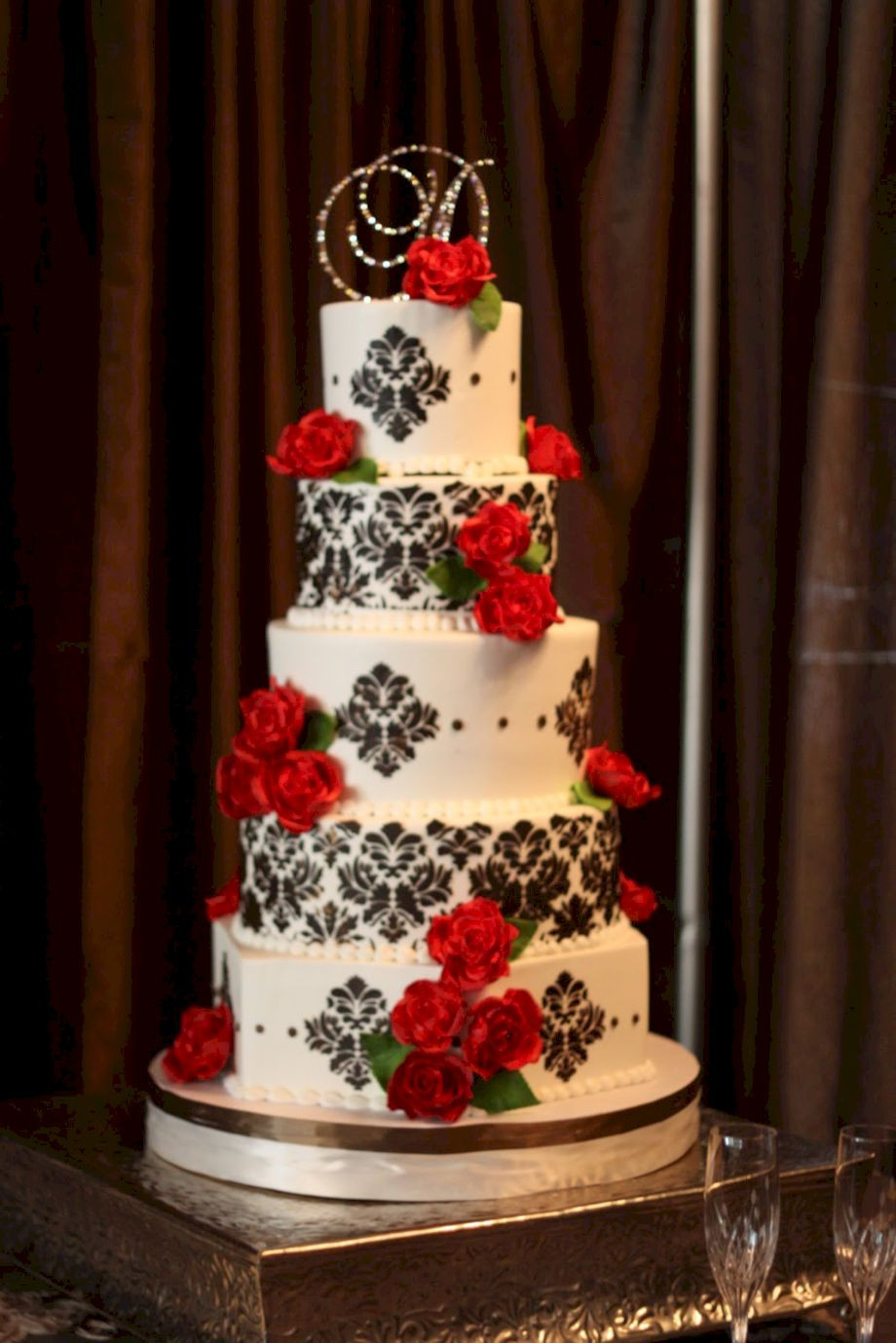 Red Black White Wedding Cakes
 Red black and white wedding cakes 3 VIs Wed