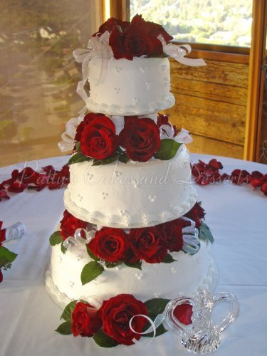 Red Roses Wedding Cakes
 Red rose wedding cakes Archives Patty s Cakes and Desserts