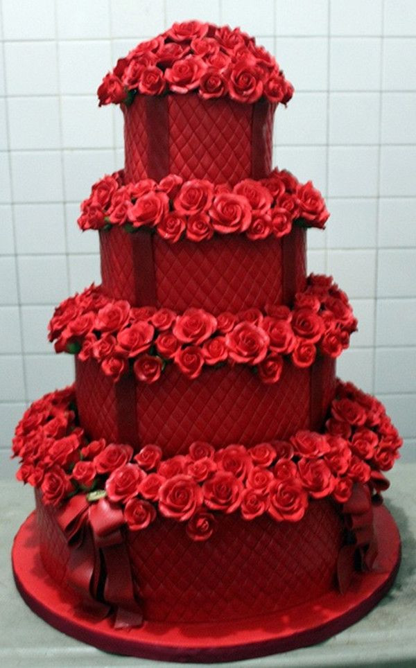 Red Wedding Cakes
 32 best DST Cakes images on Pinterest
