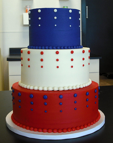 Red White And Blue Wedding Cakes
 The Bridal Cake Red White And Blue Wedding Cakes