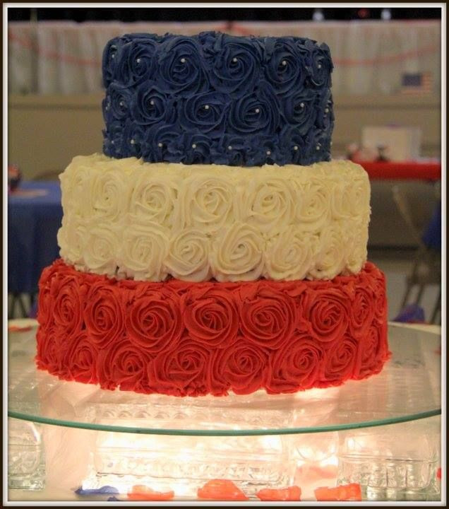 Red White And Blue Wedding Cakes
 Red White and Blue Wedding Cake Cakes