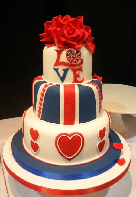 Red White And Blue Wedding Cakes
 The Confetti Blog The Great British Summer Red White