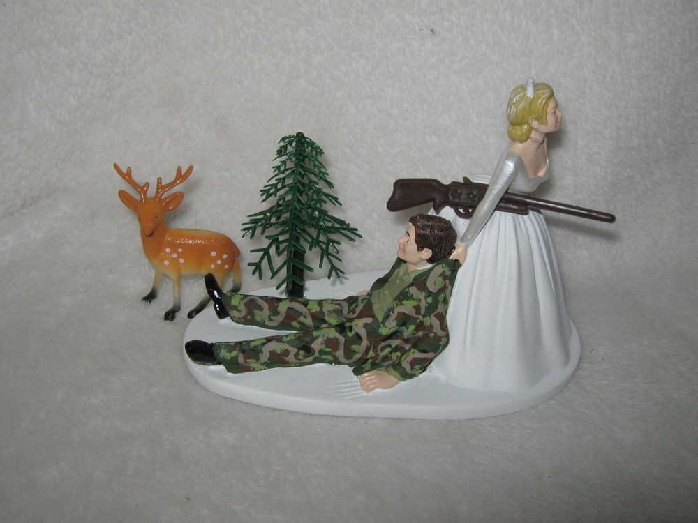 Redneck Wedding Cakes Toppers
 Wedding Reception Party Buck Deer Camo Hunter Hunting