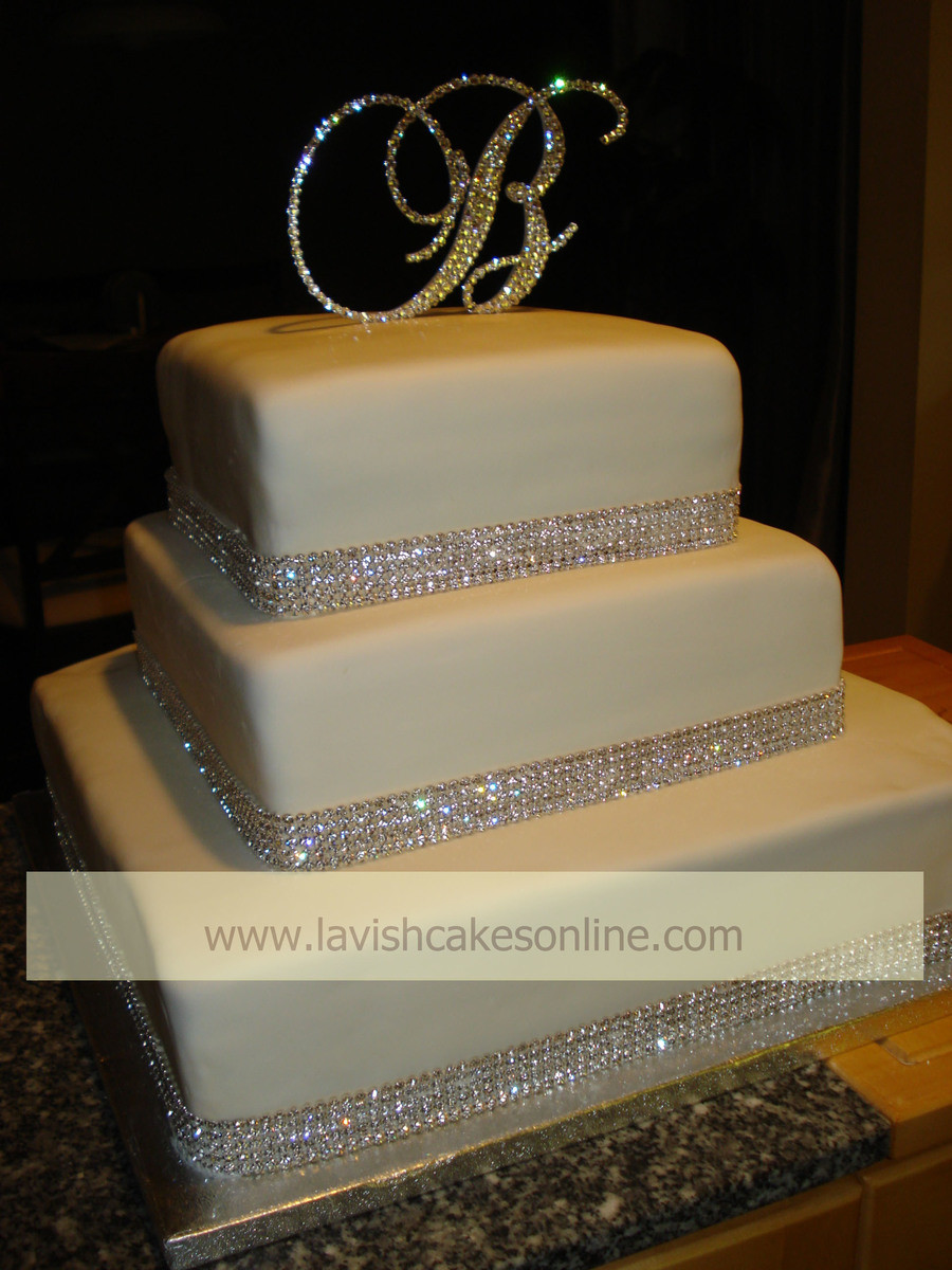 Rhinestone Wedding Cakes
 Rhinestone Wedding Cake CakeCentral