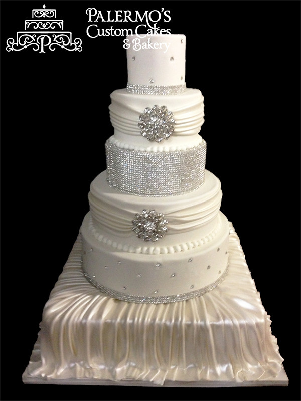 Rhinestone Wedding Cakes
 Rhinestone Jewels Wedding Cake