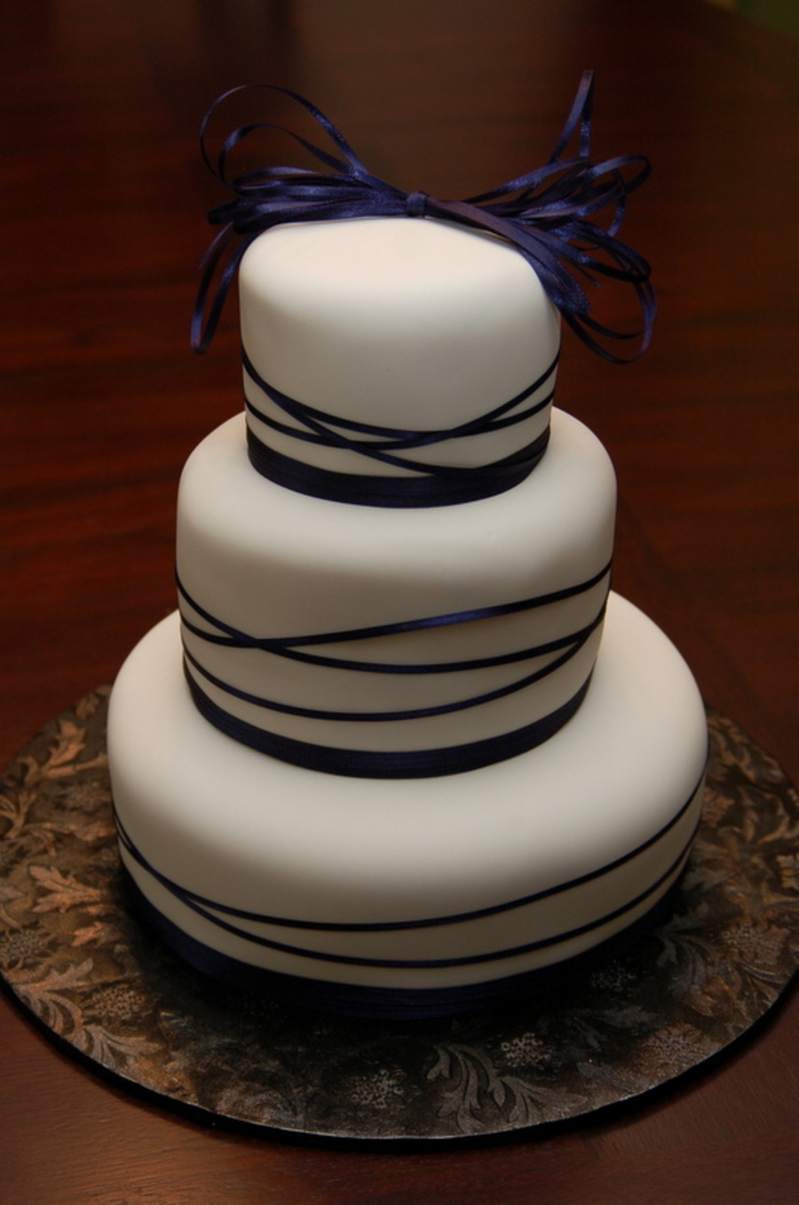 Ribboned Wedding Cakes
 Ribbons Wedding Cake CakeCentral
