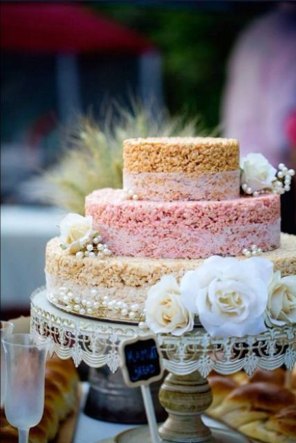 Rice Krispie Wedding Cakes
 25 Tasty And Easy To Make Rice Krispie Wedding Cakes