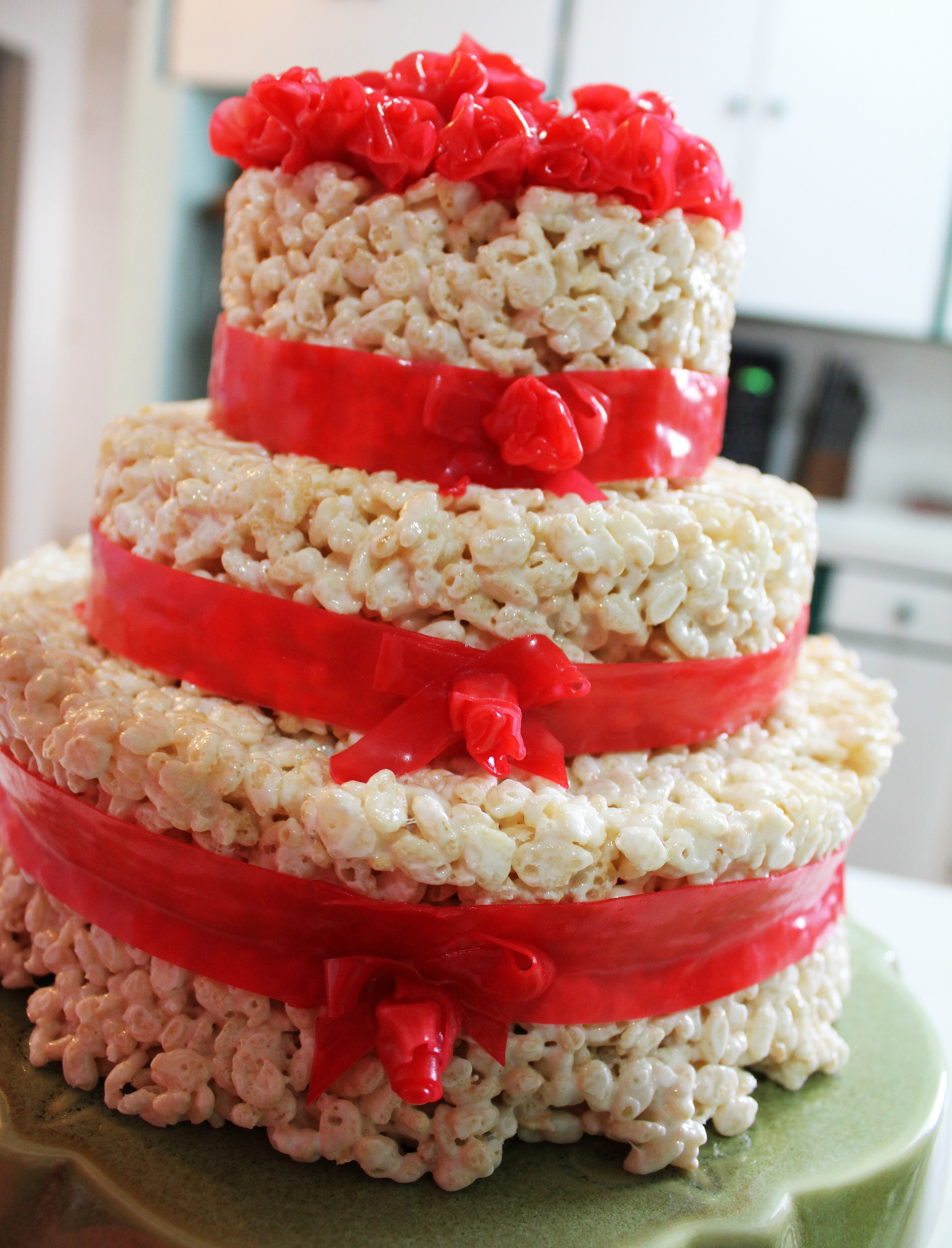Rice Krispie Wedding Cakes
 Rice Krispies Treats Wedding Cake