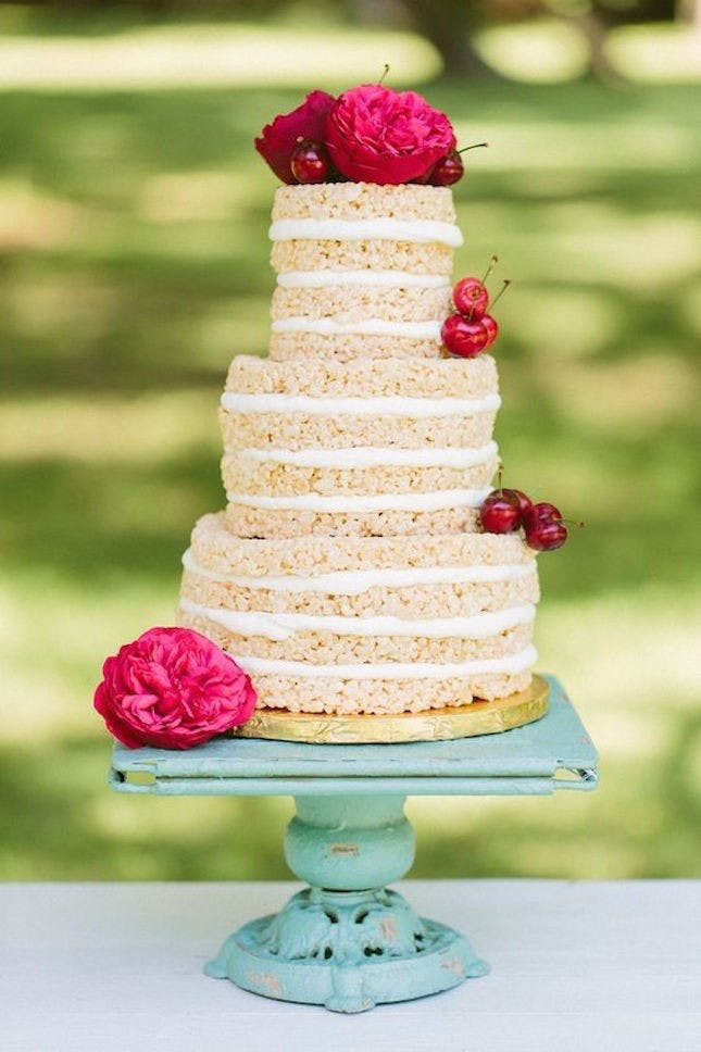 Rice Krispie Wedding Cakes
 13 Alternative Wedding Cake Ideas