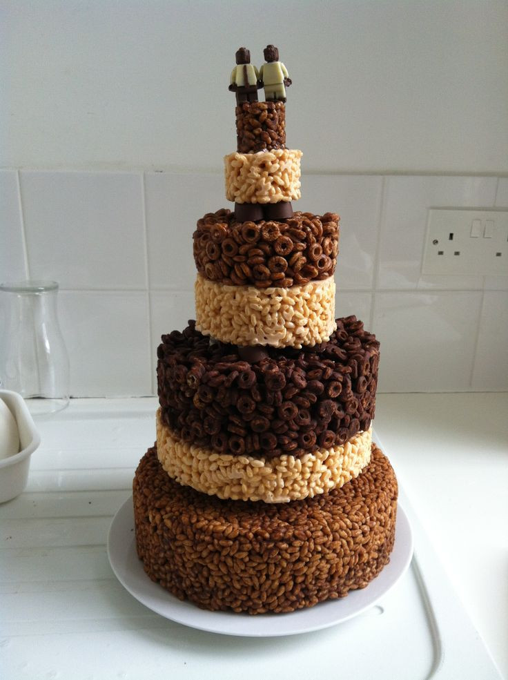 Rice Krispie Wedding Cakes
 Alternative wedding cake The Bride and Groom wanted a