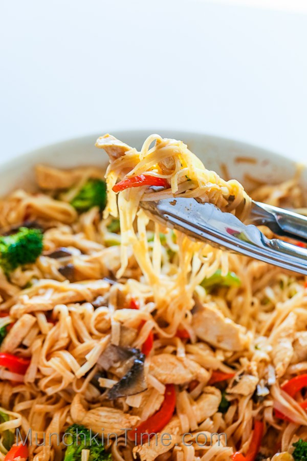Rice Noodles Healthy
 30 Minute Rice Noodle Chicken Stir Fry Recipe Munchkin Time