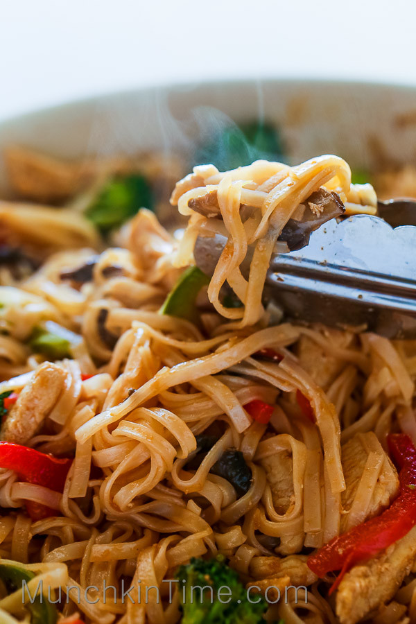 Rice Noodles Healthy
 30 Minute Rice Noodle Chicken Stir Fry Recipe Munchkin Time
