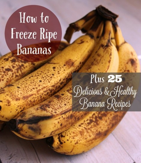 Ripe Banana Recipes Healthy
 How to Freeze Bananas 25 Healthy Banana Recipes