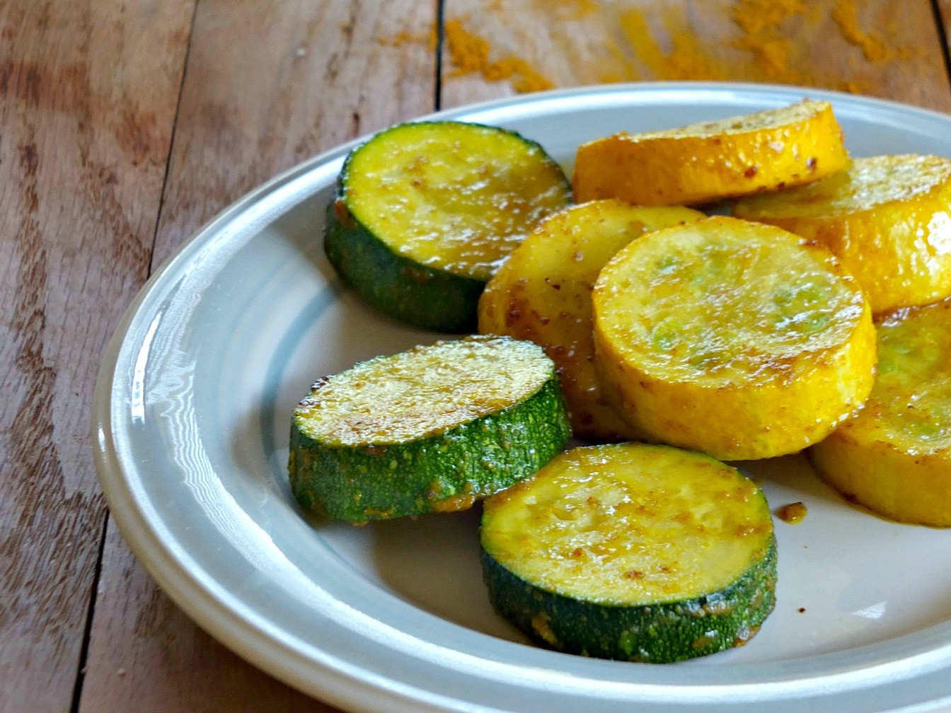 Roasted Summer Squash
 Curry Roasted Summer Squash