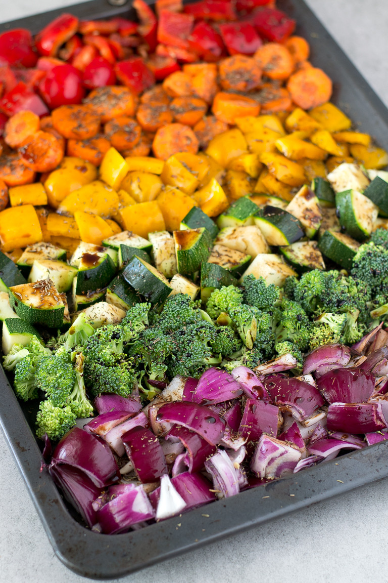 Roasted Vegetables Healthy
 Oil Free Rainbow Roasted Ve ables