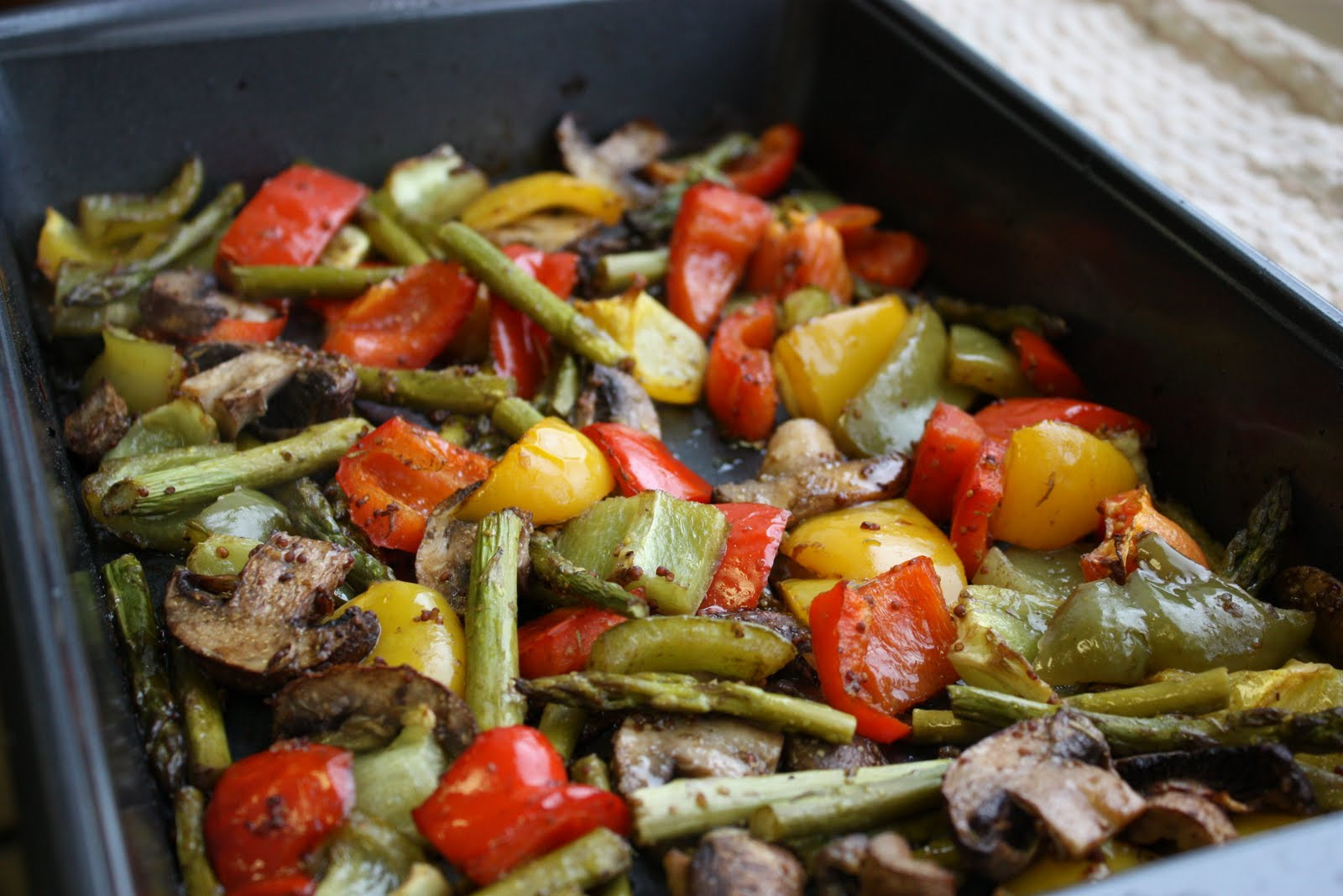Roasted Vegetables Healthy
 Balsamic Dijon Roasted Ve ables Get f Your Tush and