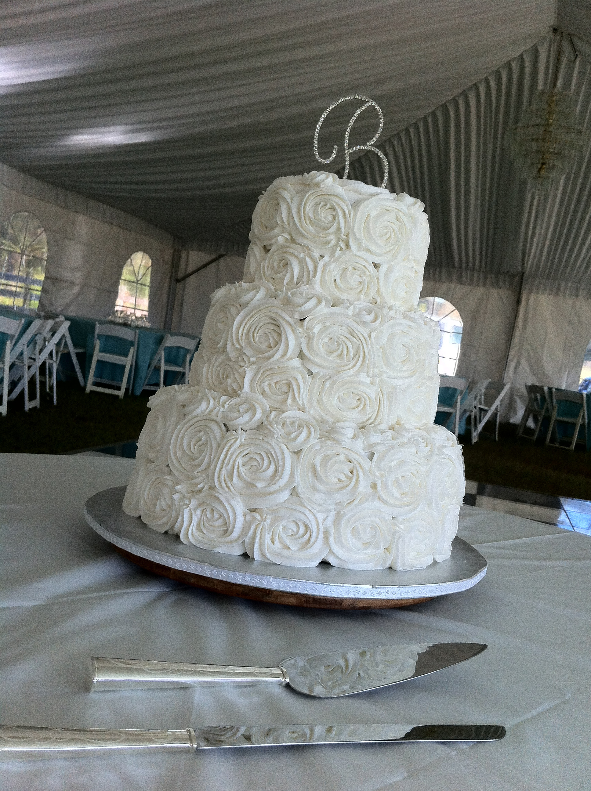 Rose Wedding Cakes
 wedding cake toppers Initials For Wedding Cake Toppers
