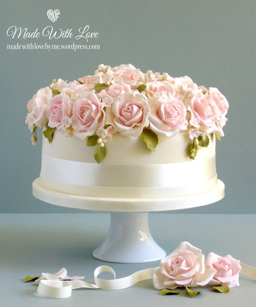 Rose Wedding Cakes
 Bed of Roses Wedding Cake