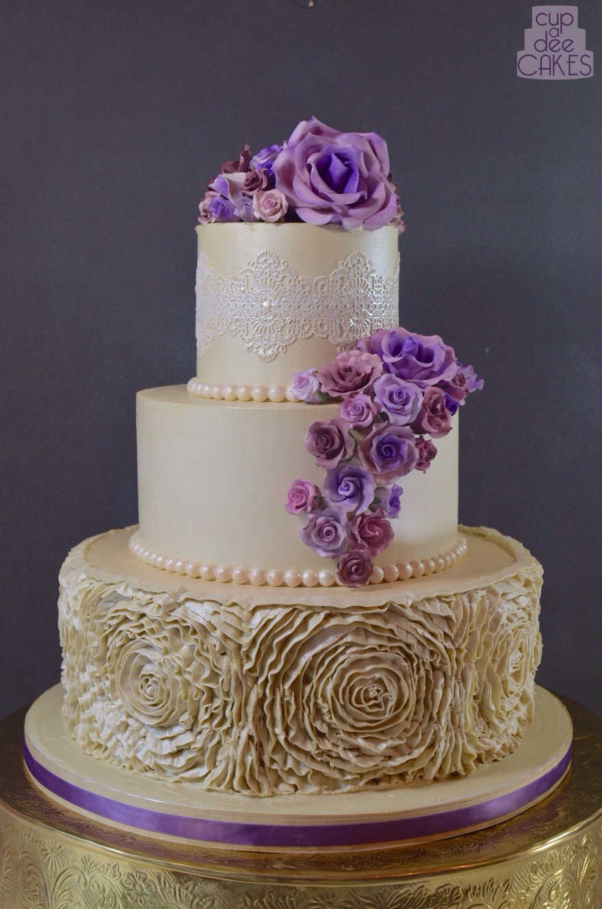 Rosette Wedding Cakes
 Buttercream Rosette Ruffles