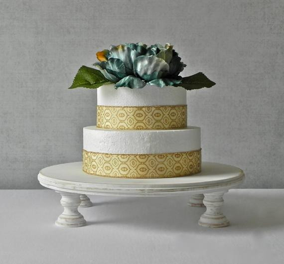 Round Cake Stands For Wedding Cakes
 22 Cake Stand Round Cupcake Dessert Rustic Whitewash