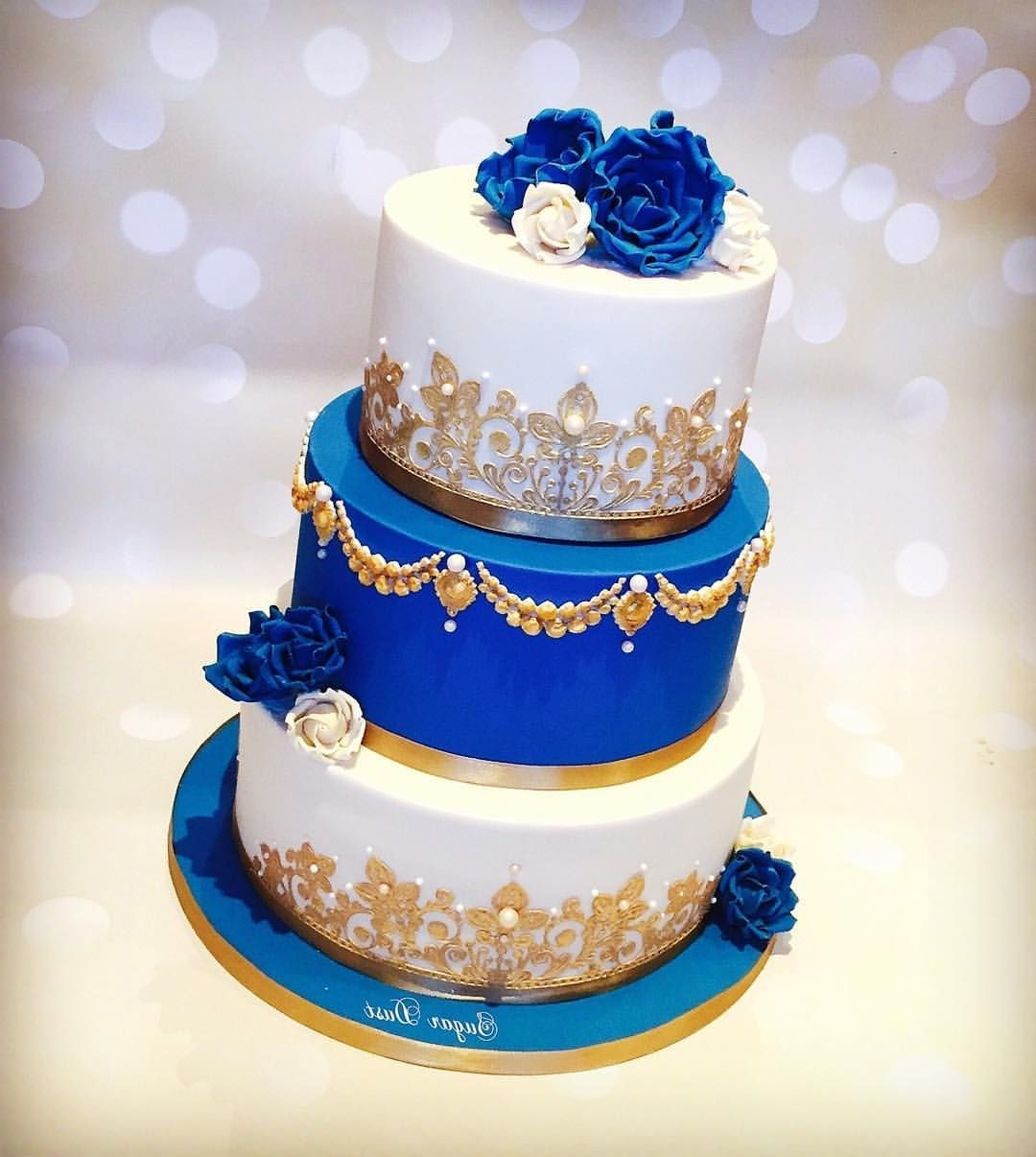 Royal Blue And Gold Wedding Cakes
 Wedding Cakes Royal Blue And Gold