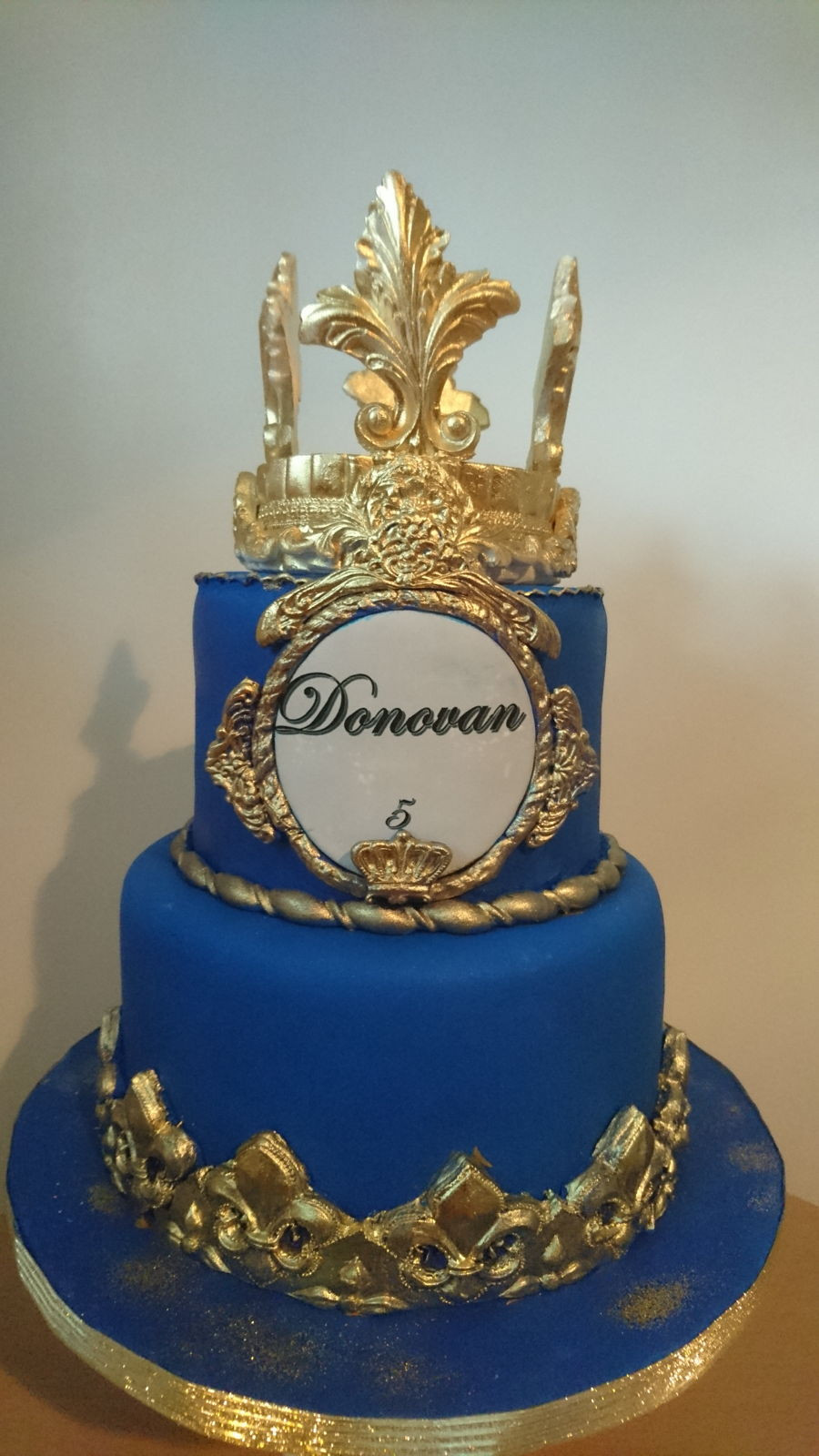 Royal Blue And Gold Wedding Cakes
 Donovan Cake Royal Cake Blue And Gold CakeCentral