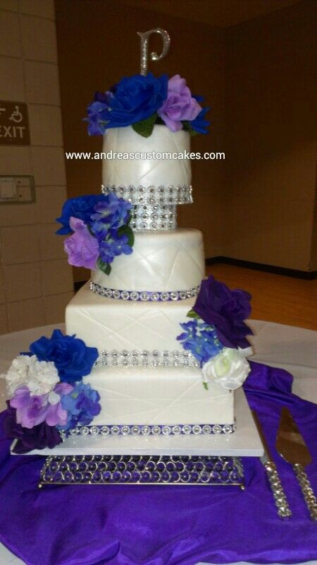 Royal Blue And Purple Wedding Cakes
 24 best images about couple of forevers on Pinterest