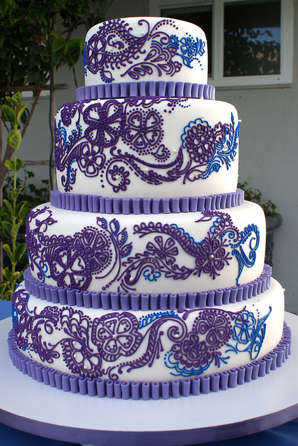 Royal Blue And Purple Wedding Cakes
 Royal Blue & Purple Inspired Wedding Inspiration