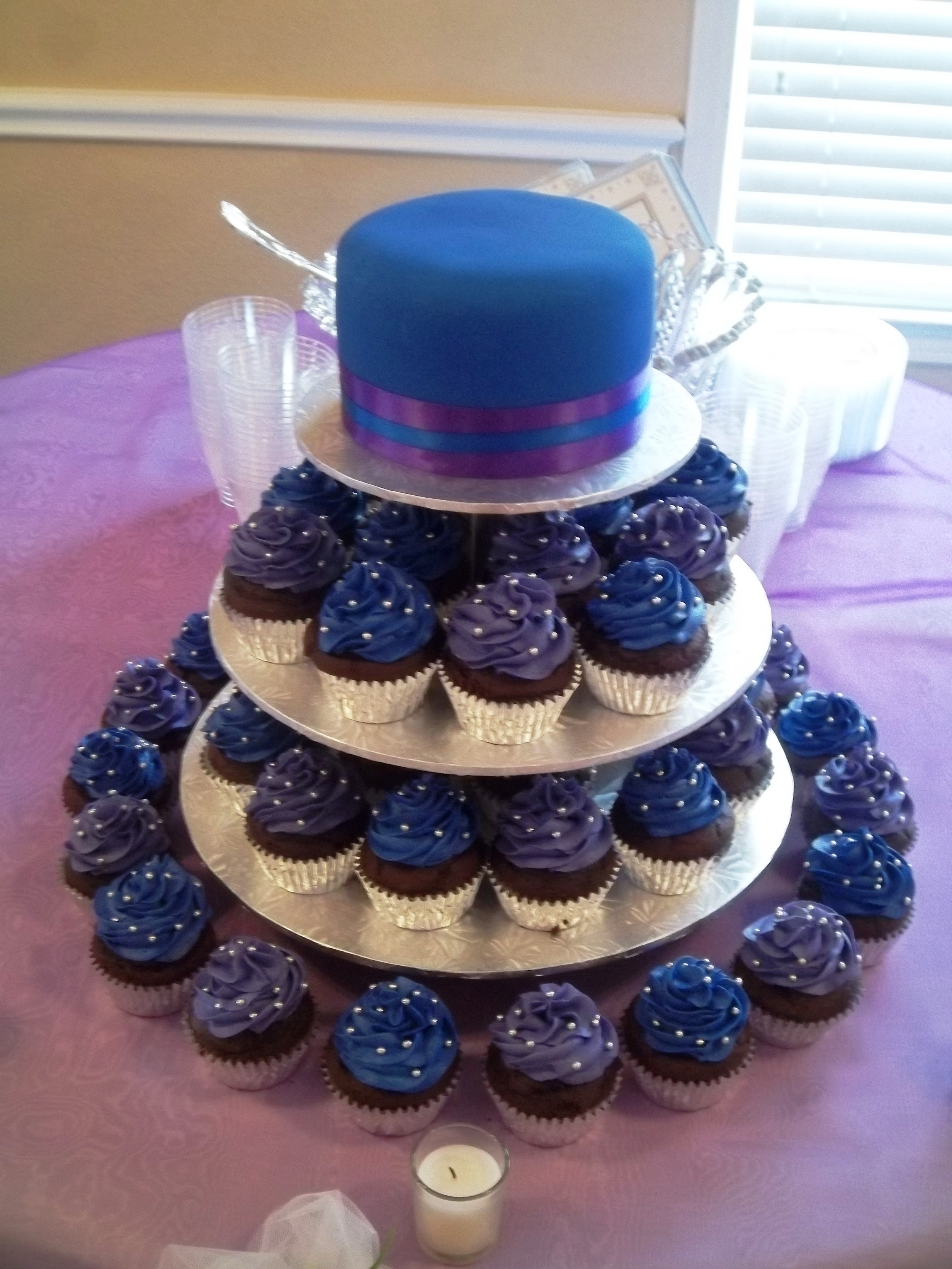 Royal Blue And Purple Wedding Cakes
 Royal Purple And Royal Blue Wedding Cake CakeCentral