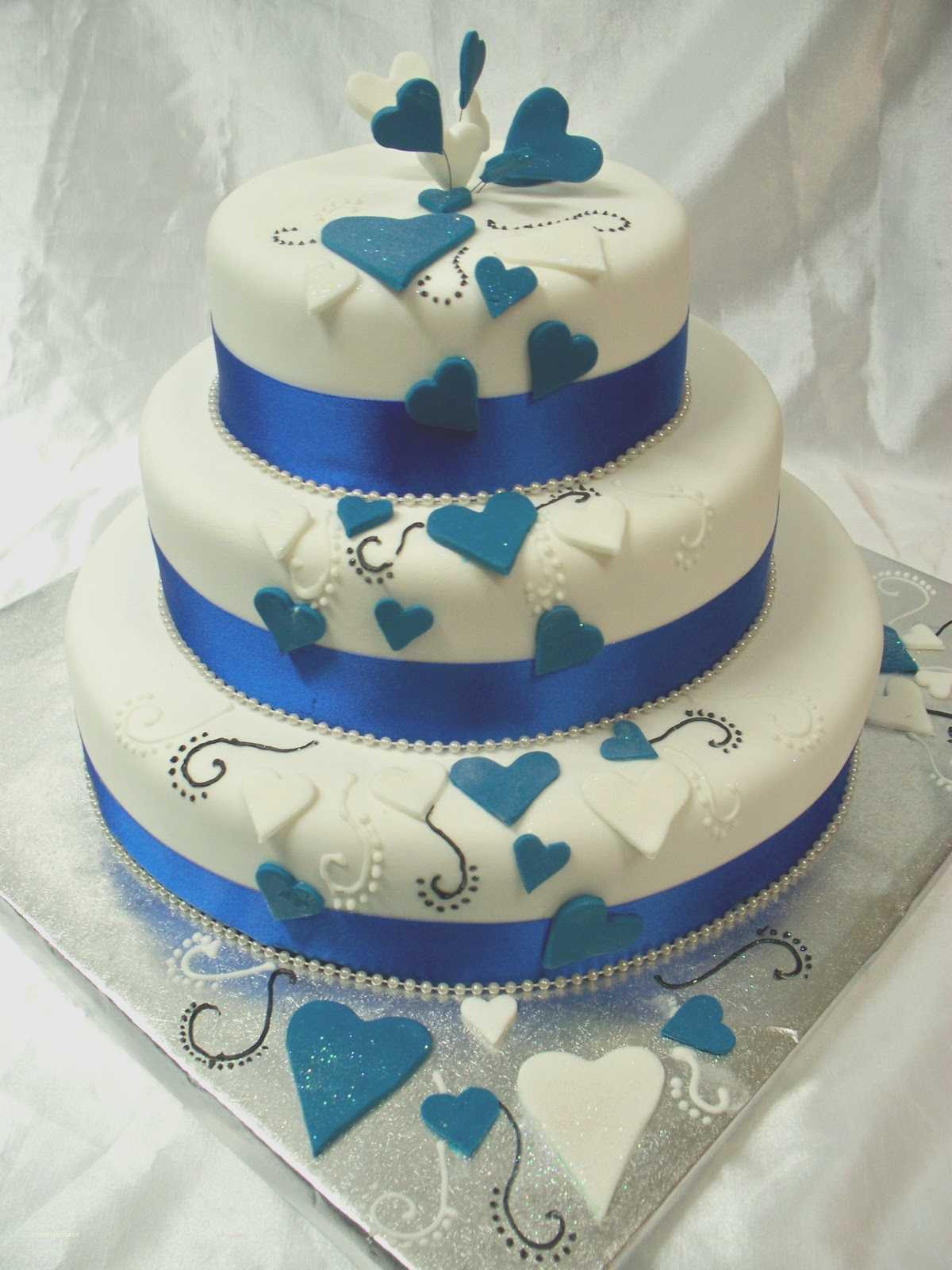 Royal Blue And Silver Wedding Cakes
 Fresh Royal Blue and Silver Wedding Decorations Creative