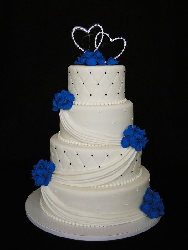 Royal Blue Wedding Cakes Designs
 25 best ideas about Blue wedding cakes on Pinterest