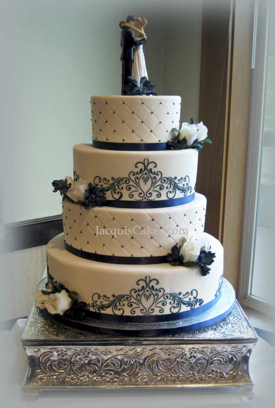 Royal Blue Wedding Cakes Designs
 Stunning royal blue wedding cake designs 9 VIs Wed