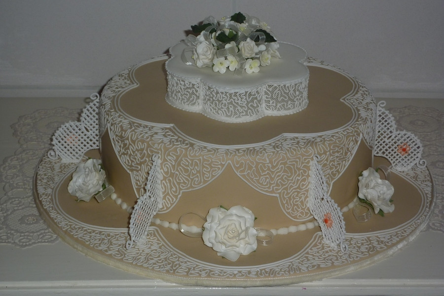 Royal Icing Wedding Cakes
 Wedding Cake Filigree Royal Icing CakeCentral