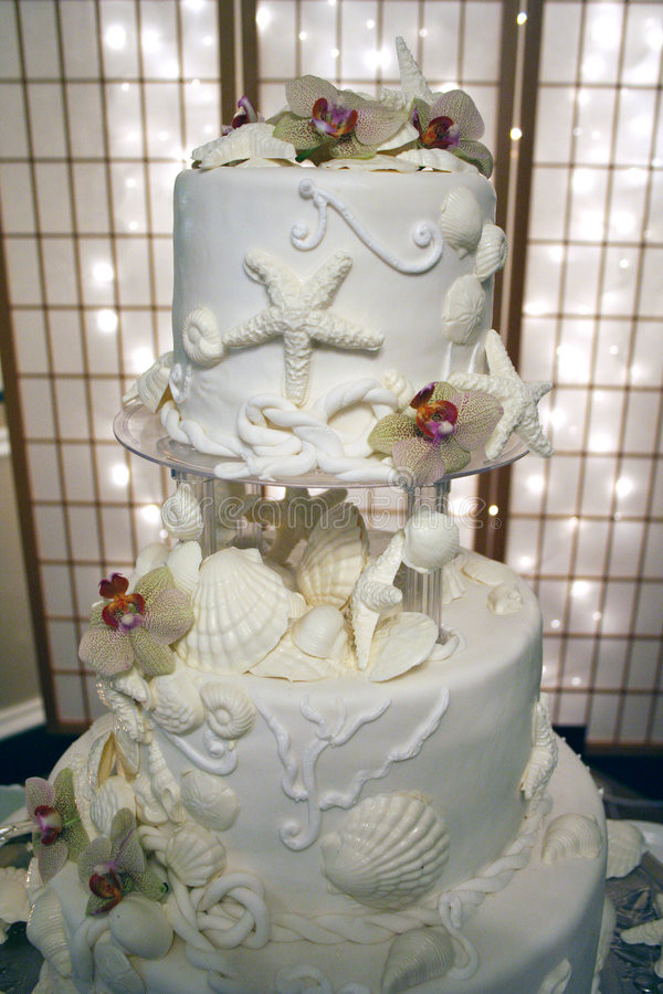 Royalty Wedding Cakes
 Sea Shell Wedding Cake Royalty Free Stock Image Image