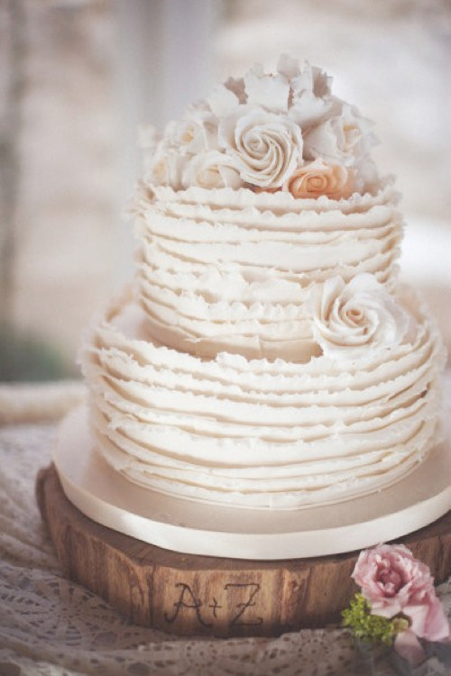 Ruffle Wedding Cakes
 Ruffle Wedding Cake Weddings By Lilly