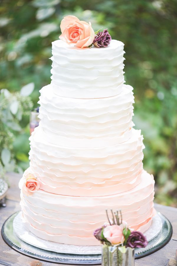 Ruffled Wedding Cakes
 26 Oh So Pretty Ombre Wedding Cake Ideas