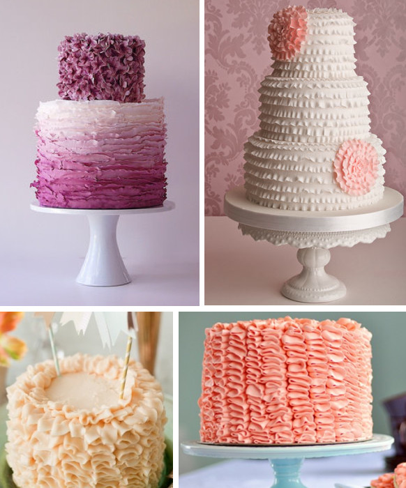 Ruffled Wedding Cakes
 Ask Cynthia  Ruffled Wedding Cakes