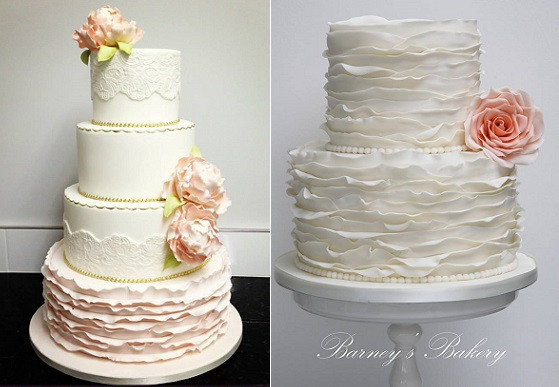 Ruffled Wedding Cakes
 Fondant Frills & Ruffle Wedding Cakes – Cake Geek Magazine