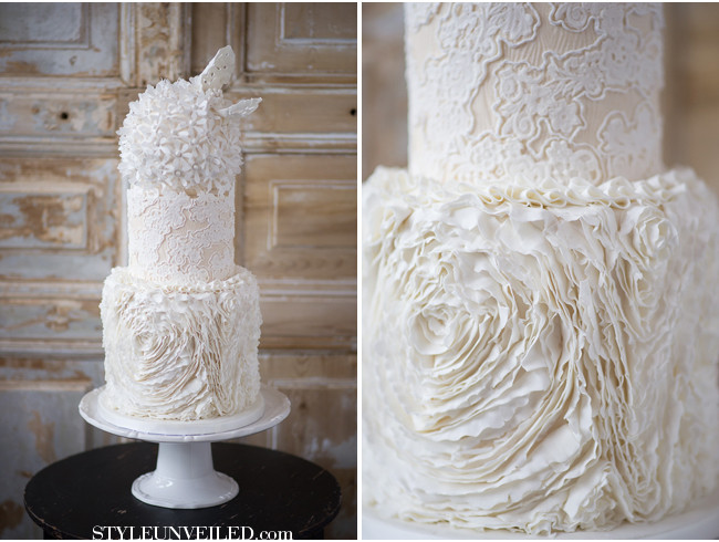 Ruffled Wedding Cakes
 Ruffle Rose Cakes & Tutorials – Cake Geek Magazine