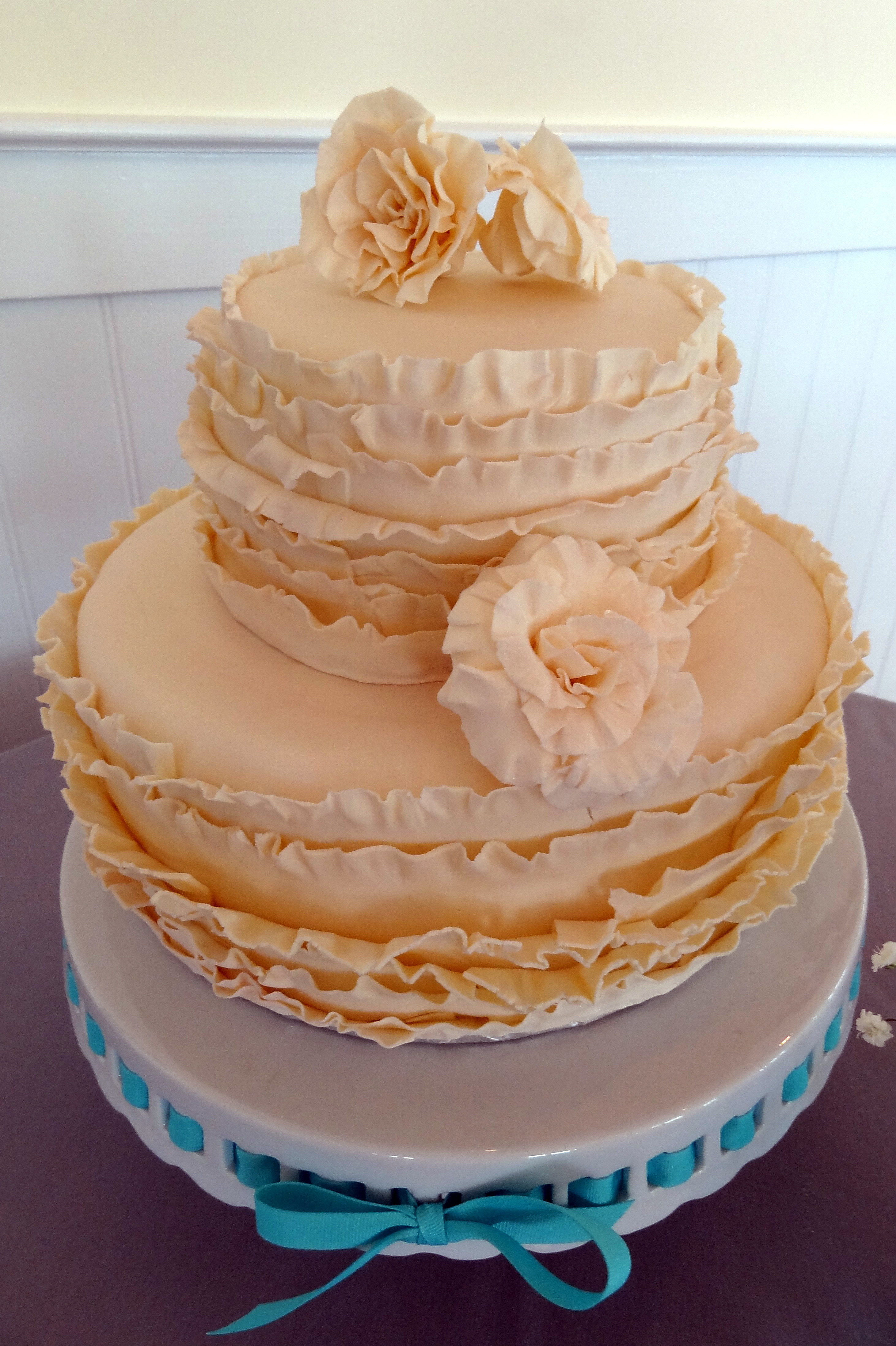 Ruffled Wedding Cakes
 Ruffle Wedding Cake