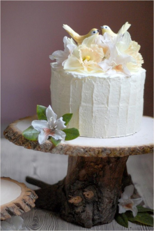 Rustic Style Wedding Cakes
 DIY Rustic Wedding Cake Stand ce Wed