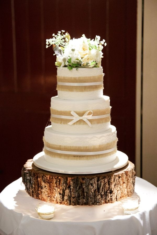 Rustic Style Wedding Cakes
 10 Best ideas about Hessian Wedding on Pinterest