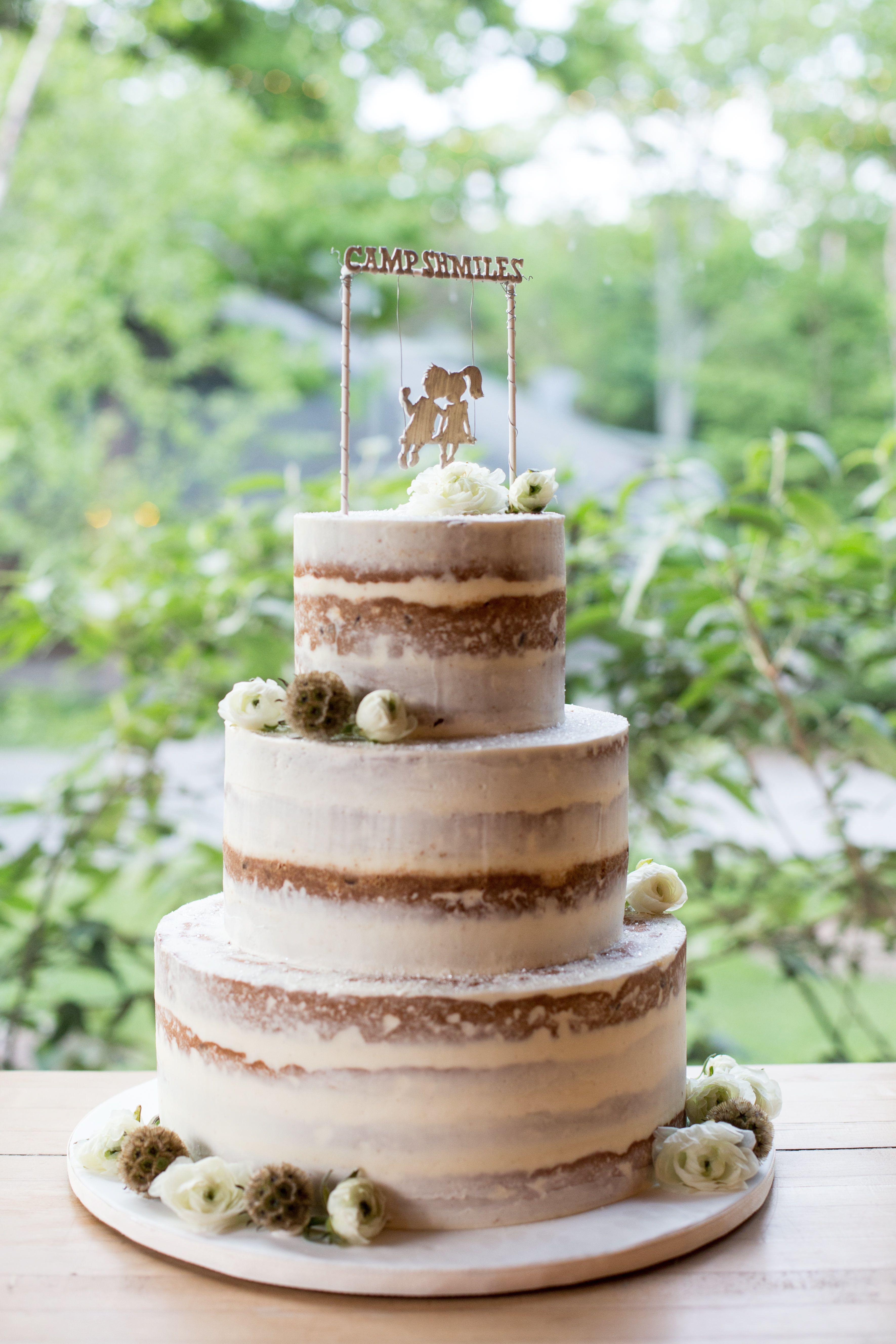 Rustic Themed Wedding Cakes
 Rustic Camp Themed Naked Wedding Cake