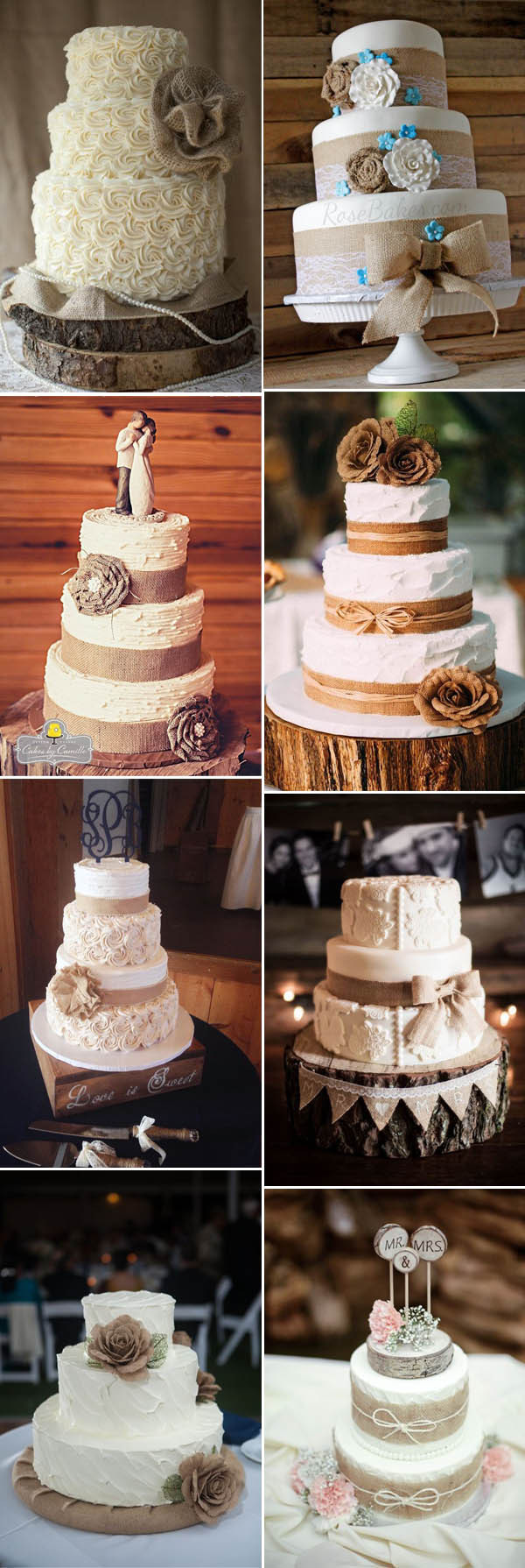 Rustic Wedding Cakes Ideas
 The Most plete Burlap Rustic Wedding Ideas For Your