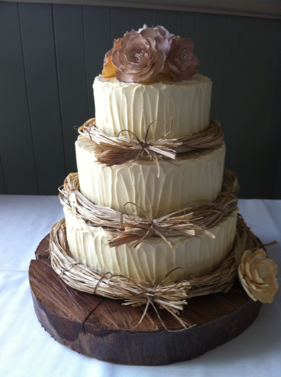Rustic Wedding Cakes Pictures
 Rustic Wedding Cake CakeCentral